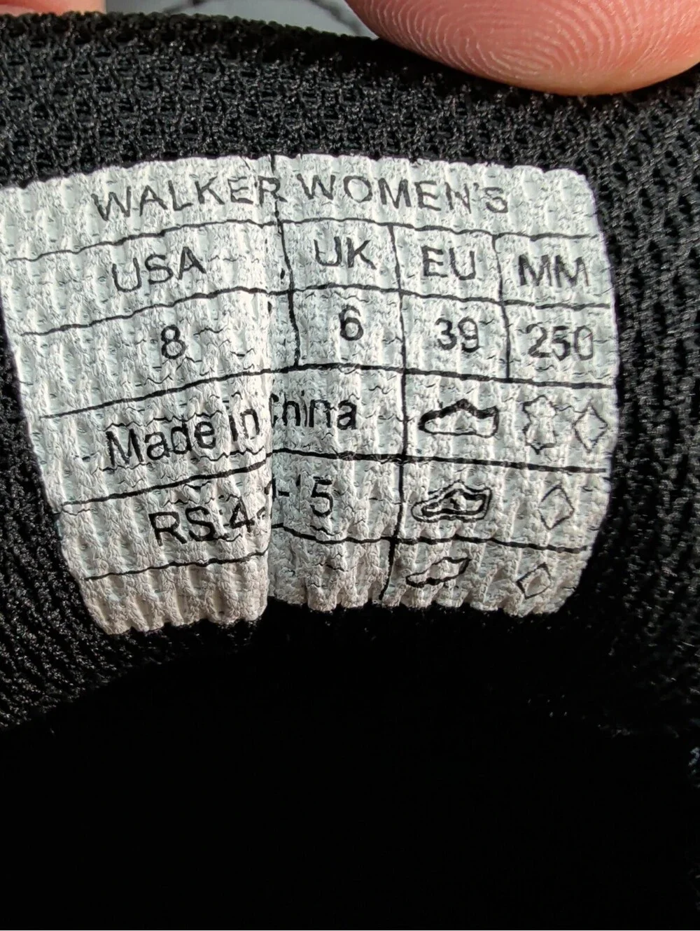 Vionic Walker Womans Black Suede Leather Walking Sneaker US Size 8 Comfort